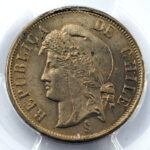 Chili République 2 Centavos 1871 Santiago PCGS MS65