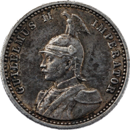 Afrique Orientale Allemande Guillaume II 1/4 Rupie 1891 Berlin
