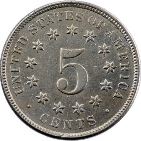 États-Unis Shield Nickel 5 Cents 1876 Philadelphie – Image 2