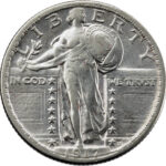 États-Unis Standing Liberty Quarter 1/4 Dollar 1917 Denver
