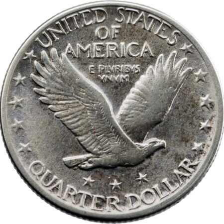 États-Unis Standing Liberty Quarter 1/4 Dollar 1917 Denver – Image 2