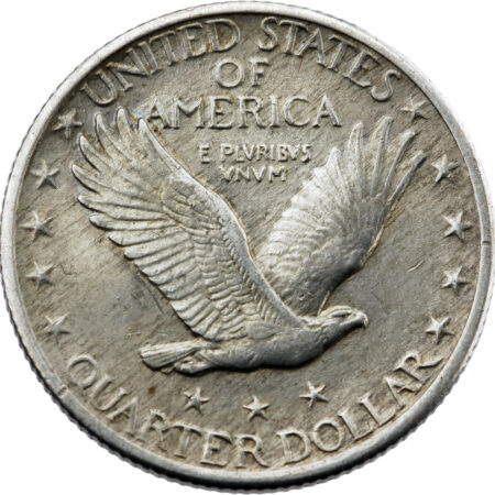 États-Unis Standing Liberty Quarter 1/4 Dollar 1918 Philadelphie – Image 2