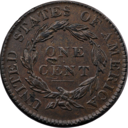 États-Unis Matron Head Large Cent 1820/19 Philadelphie – Image 2
