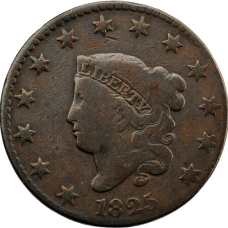 États-Unis Matron Head Large Cent 1825 Philadelphie