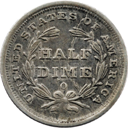 États-Unis Liberty Seated Half Dime 1839 Nouvelle-Orléans – Image 2