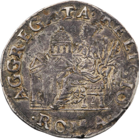 Vatican Grégoire XIII Teston 1572-1585 Rome – Image 2