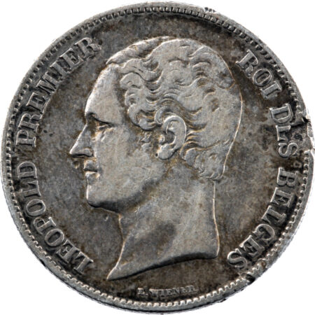 Royaume de Belgique Léopold Ier 2 1/2 Francs 1848