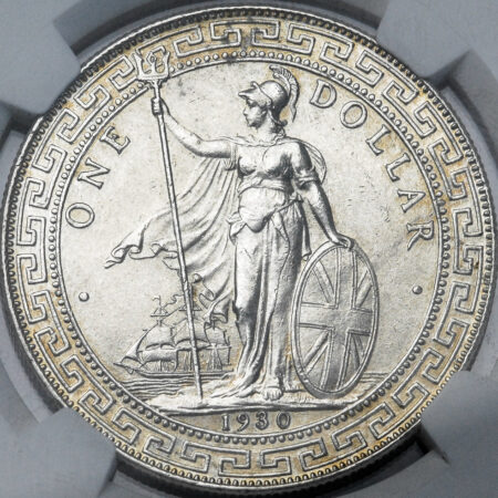 Hong Kong Trade Dollar 1930 NGC MS61 Bombay