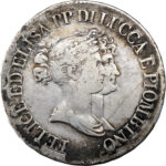 Italie Lucques & Piombino Félix et Élisa 5 Franchi 1808 Florence