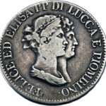 Italie Lucques & Piombino Félix et Élisa 5 Franchi 1807 Florence