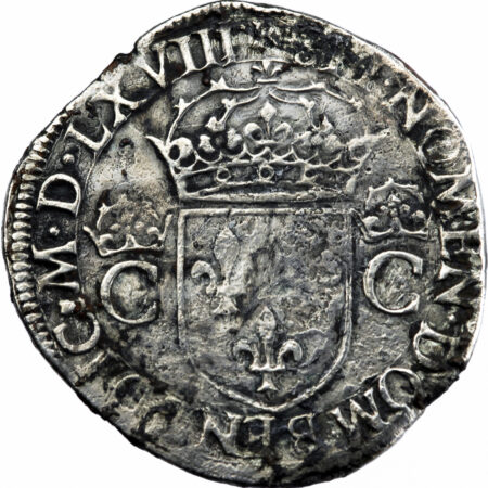 Charles IX Teston 1568 Toulouse – Image 2