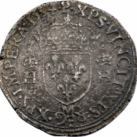 Henri II Teston 1554 Toulouse – Image 2