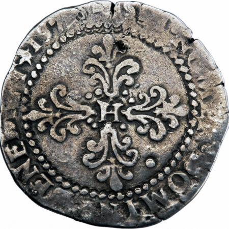 Henri III Demi-franc 1578 Limoges – Image 2