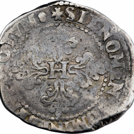 Henri III Franc au col plat 1586 Angers – Image 2
