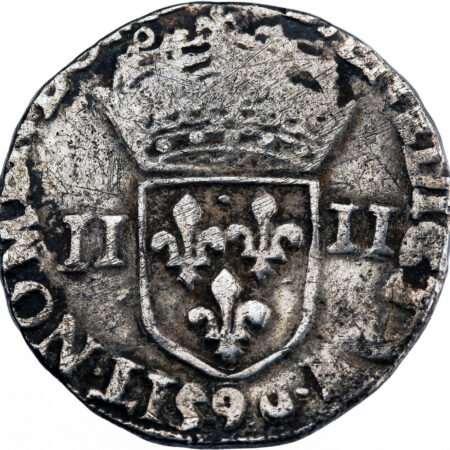 Henri III Quart d'écu 1586 Rennes – Image 2
