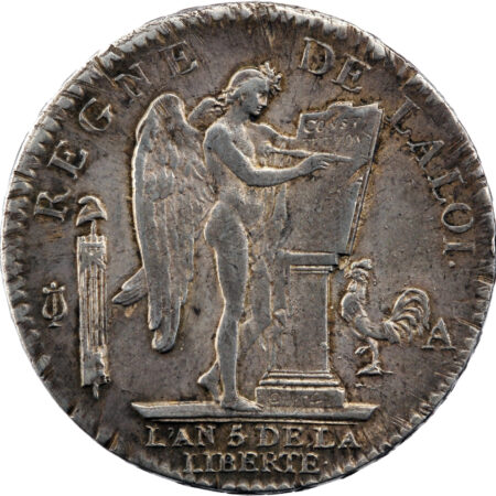 France Louis XVI Ecu de 6 livres 1793 Paris – Image 2
