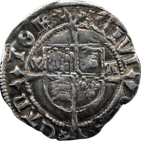 Grande Bretagne Henry VIII 1/2 Groat 1526-1532 Canterbury – Image 2