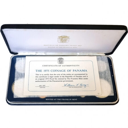 Panama Simon Bolivar Proof Set 1975 – Image 2