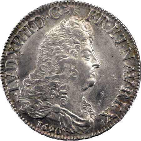 France Louis XIV Ecu aux huit L 1690 Lille