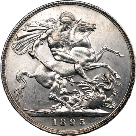 Grande Bretagne Victoria Crown 1893 – Image 2