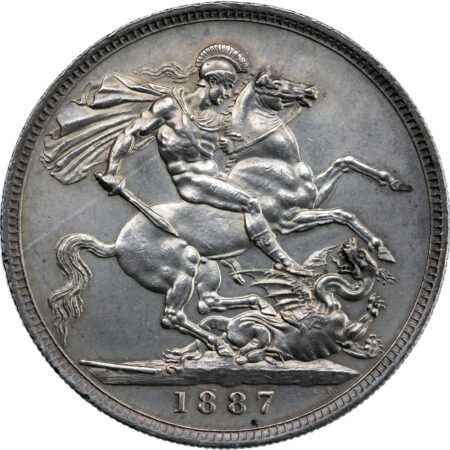 Grande Bretagne Victoria Crown 1887 – Image 2
