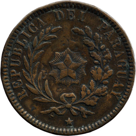 Paraguay 2 Centesimos 1870