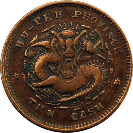 Chine Hupeh Kuang-Hsu 10 Cash 1902-1905