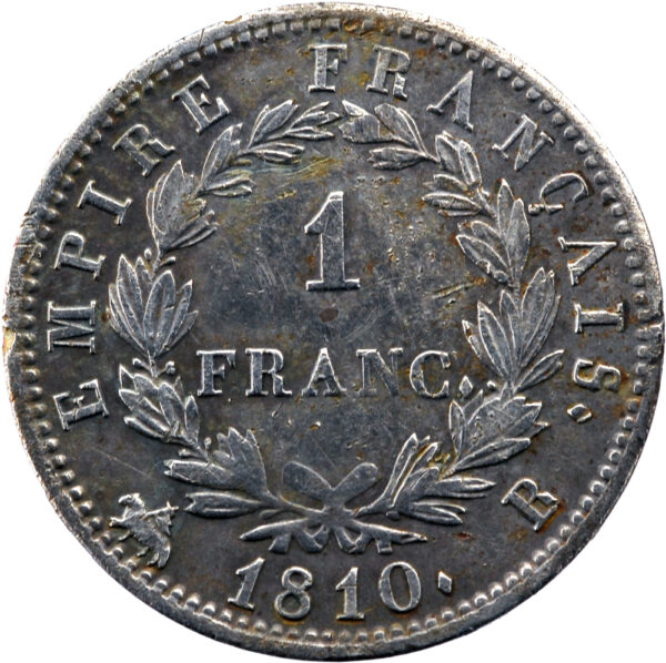 France Napoléon Ier Franc 1810 Rouen – Image 2