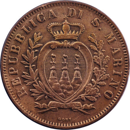 Saint Marin  10 Centesimi 1875