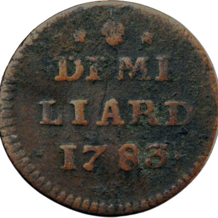 Luxembourg Joseph II 1/2 Liard 1783 – Image 2