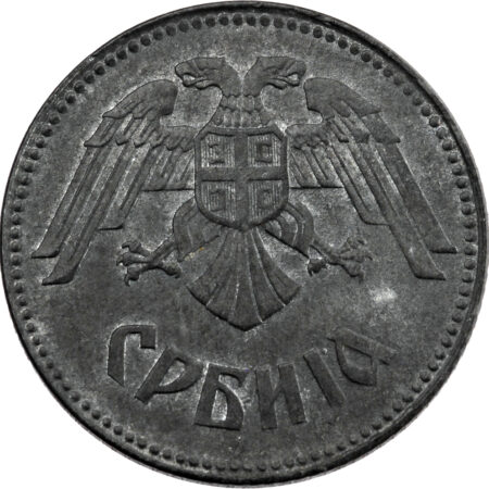 Serbie  10 Dinara 1943