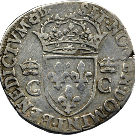 France Charles IX Teston 1575 Rouen – Image 2