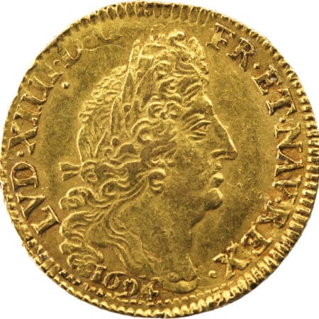 France Louis XIV Louis d'or aux quatre L 1694 Paris