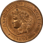 France 5 Centimes Cérès 1897 Paris