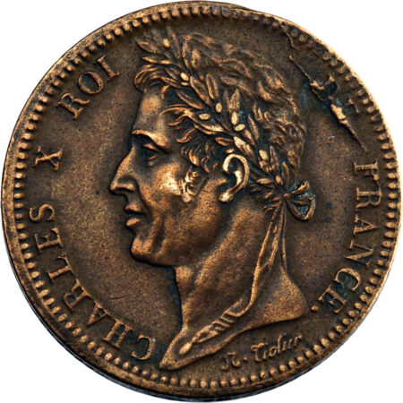 France Charles X 10 Centimes 1828 Paris