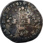 France Louis XIV Quart d'écu 1649 Bayonne