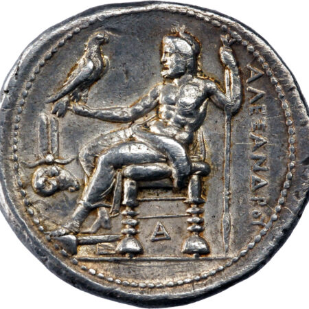 Royaume de Macédoine Alexandre III le Grand Tétradrachme 323/2 BC Memphis – Image 2
