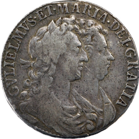 Grande-Bretagne William et Mary Half Crown 1689 Londres