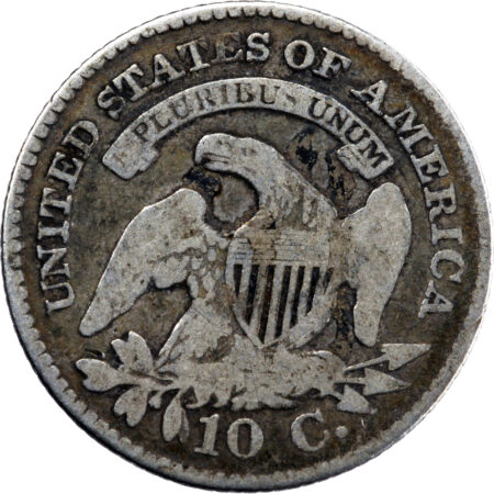 États-Unis Capped Bust Dime 1825 – Image 2