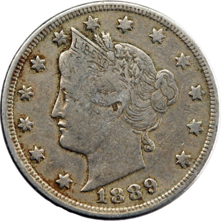 États-Unis 5 Cents Liberty 1889