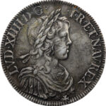 France Louis XIV Écu à la mèche longue 1648 Rouen