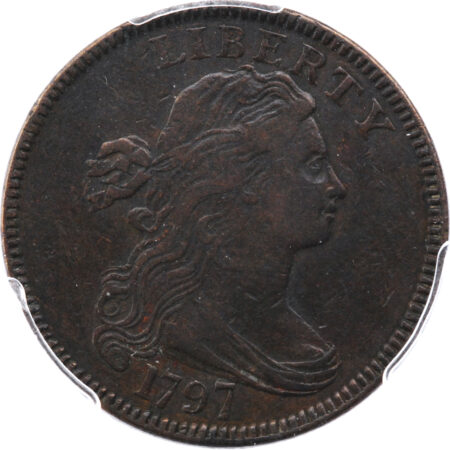États-Unis Draped Bust Large Cent 1797 Reverse of 1797 PCGS XF40