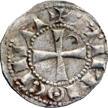 Croisades, Principauté d'Antioche Bohémond III Denier 1163-1201 Antioche – Image 2