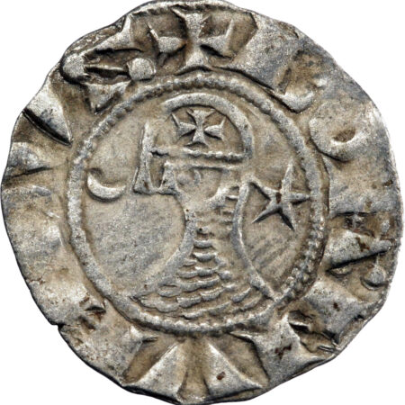 Croisades, Principauté d'Antioche Bohémond III Denier 1163-1201 Antioche