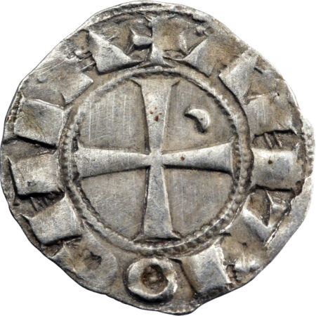 Croisades, Principauté d'Antioche Bohémond III Denier 1163-1201 Antioche – Image 2