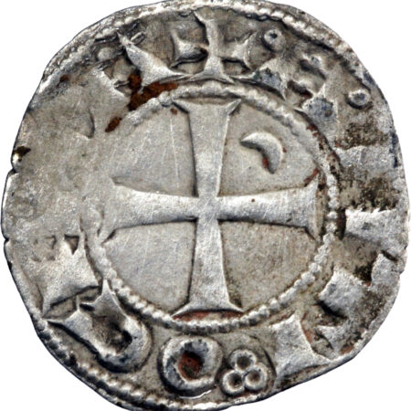 Croisades, Principauté d'Antioche Bohémond III Denier 1163-1201 Antioche – Image 2
