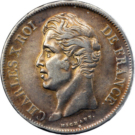 France Charles X 5 Francs 1828 Lille