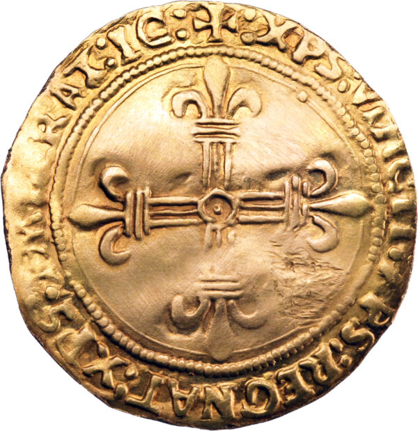 France Louis XII Écu d'or au soleil 1507-1512 Gênes – Image 2
