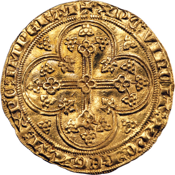 France Philippe VI Écu d'or à la chaise 1343 – Image 2