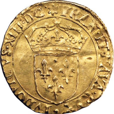 France Louis XIII Écu d'or au soleil 1640 Montpellier